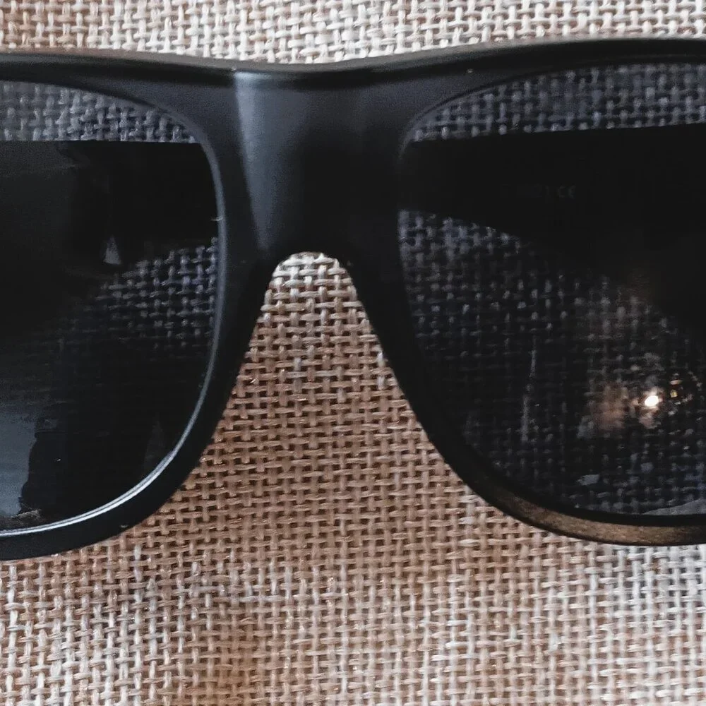 MEN'S/WOMEN'S BLACK SOLAR SHIELDS WRAPAROUND SUNGLASSES, UV RAY PROTECTION